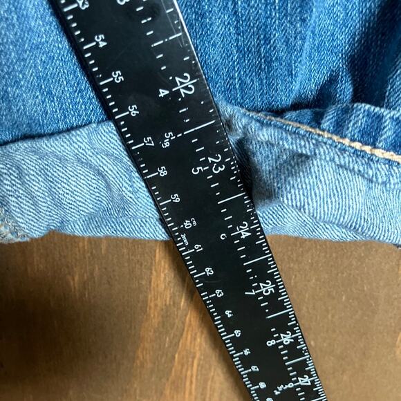 Old Navy Womens Jeans Blue Denim Mid Rise Crop Cuffed Capri 12R - Picture 8 of 11